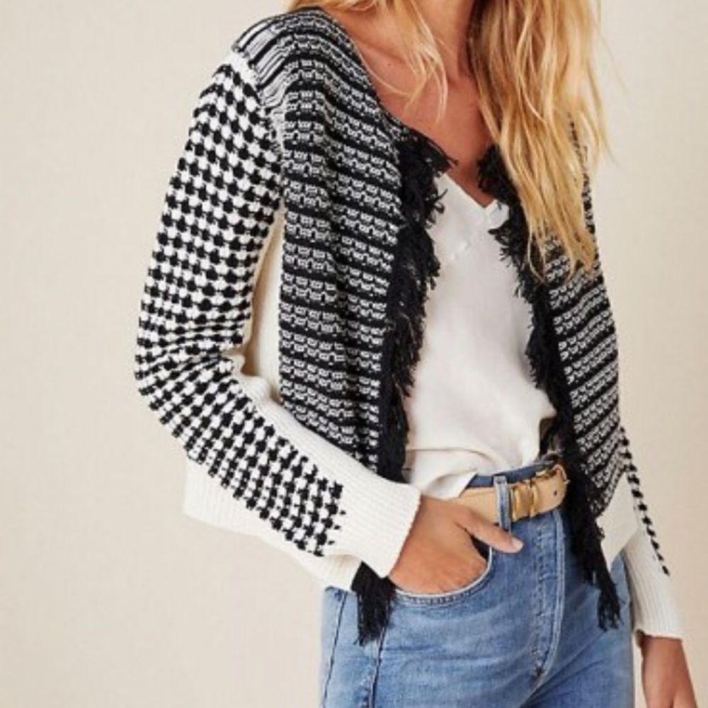 Anthropologie Aldomartins Izabella Fringed Jacket